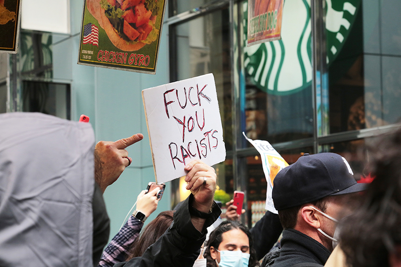 Trump Rally and Protest : Times Square : New York :  Events : Photo Projects :  Richard Moore Photography : Photographer : 